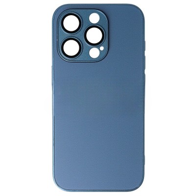 Husa iPhone 15 Pro, Frosted Glass, Albastru